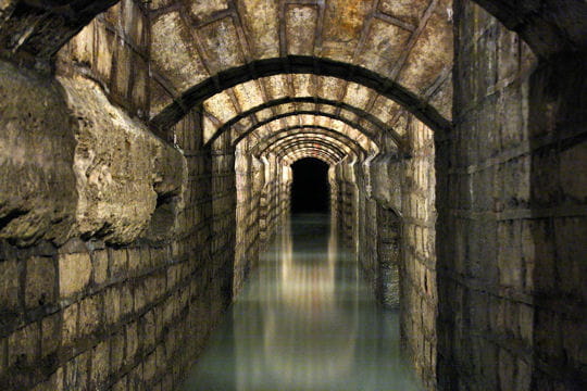 galeries souterraines mystérieuses