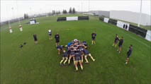 rugby: les entraînements de l'asm sous l'oeil d'un drone