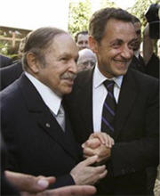 Nicolas Sarkozy et Abdelaziz Bouteflika