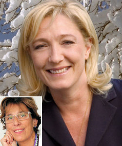 Marine Le Pen et Marie-Noëlle Lienemann