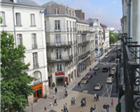 La rue de Strasbourg à Nantes