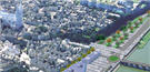 Vue aérienne de Chartres