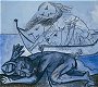 Barque de naïades et faune blessé, Pablo Picasso, 31 décembre 1937, Huile  fusain,  succession Picasso, 2006