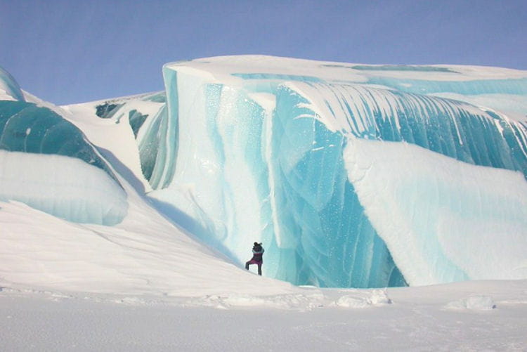 les 'vagues givrées' en antarctique