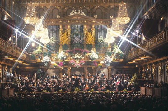 pour la nouvelle anne, un concert est donn traditionnellement par l'orchestre