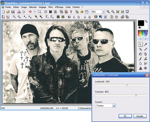 capture d'écran du logiciel 