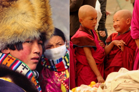 tibétains dans la province de gansu